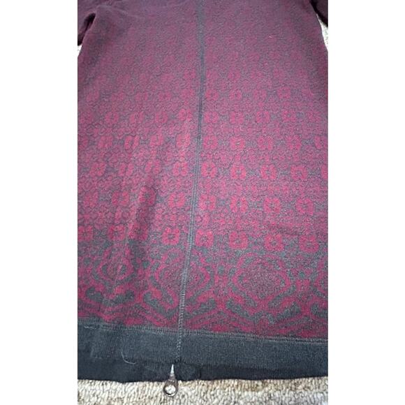 Artisan NY Womens Long Full Double Zipper Long Purple Gray Cardigan Size XS - Picture 9 of 9